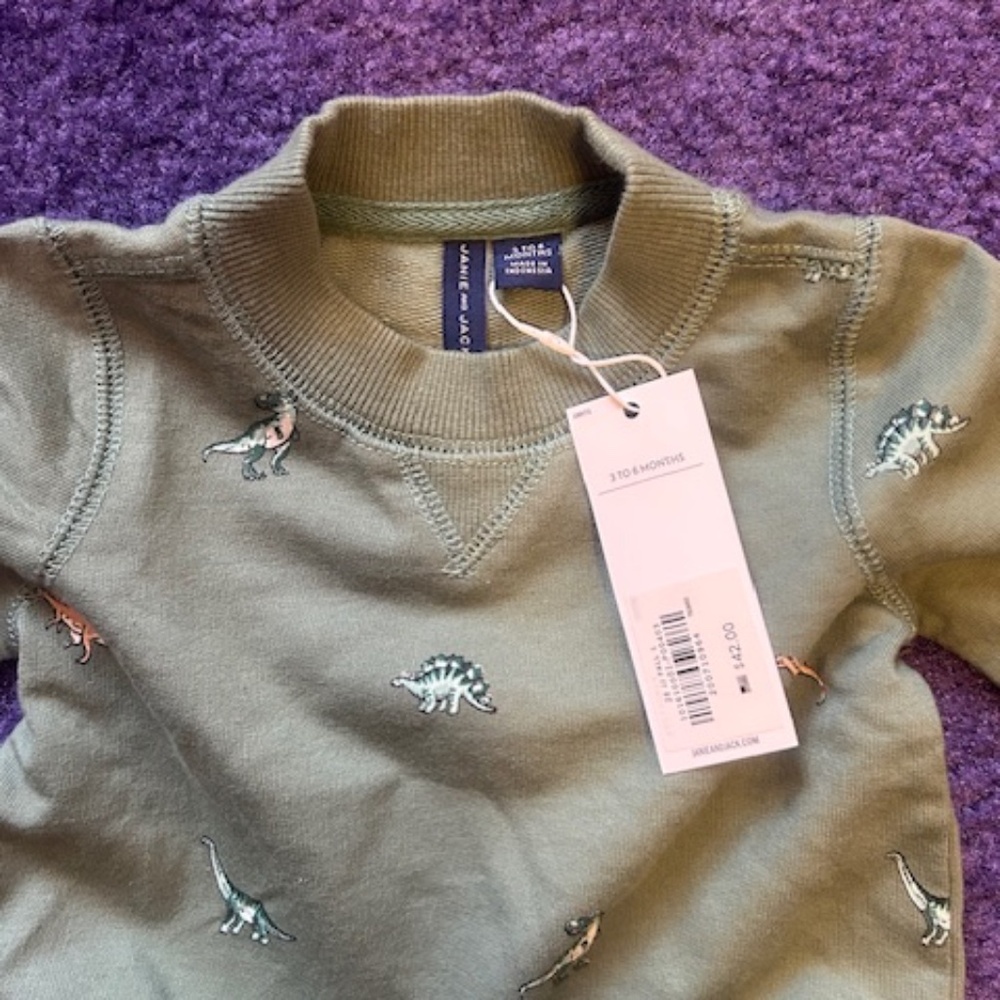 Janie and Jack - Boys Dinosaur set - NWT - 3-6 months - Picture 6 of 8